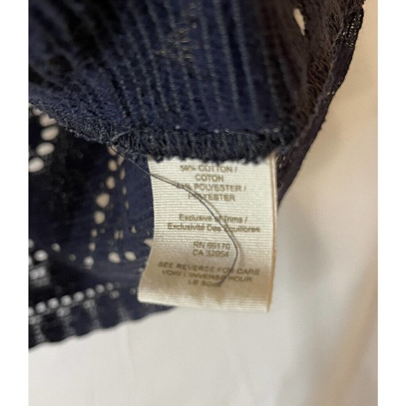 Free People womens Lace Boho Dress Cover Up Size Small zipper blue beach flare - Picture 5 of 10